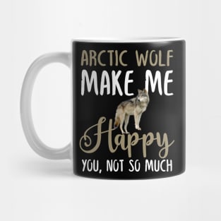 Arctic wolf Make Me Happy You, Not So Much Mug